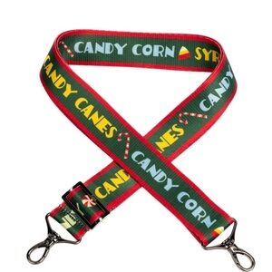 Lug ELF Candy Corn and Candy Canes Strap - Red and Green